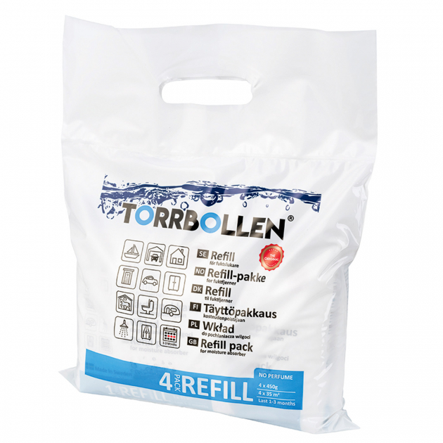 Refill til Torrbollen 4-pakning