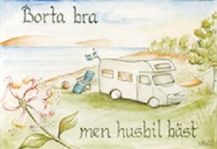 Borte bra, men bobil best.