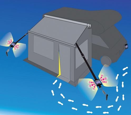Fiamma LED-belysning for stormbeskyttelsesbånd