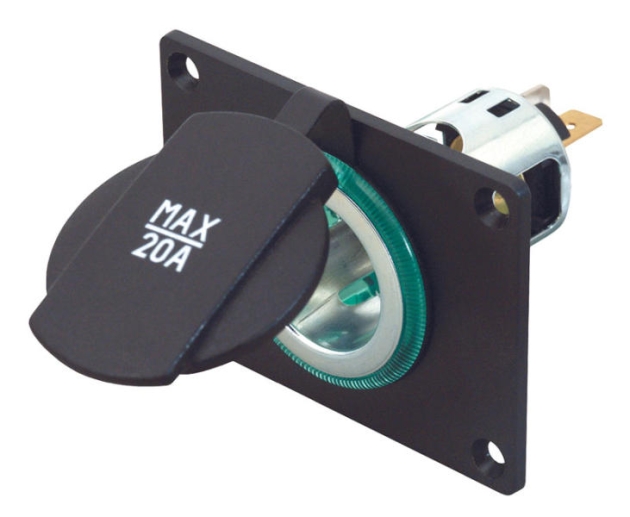 Eluttak med monteringsplate maks 20 amp