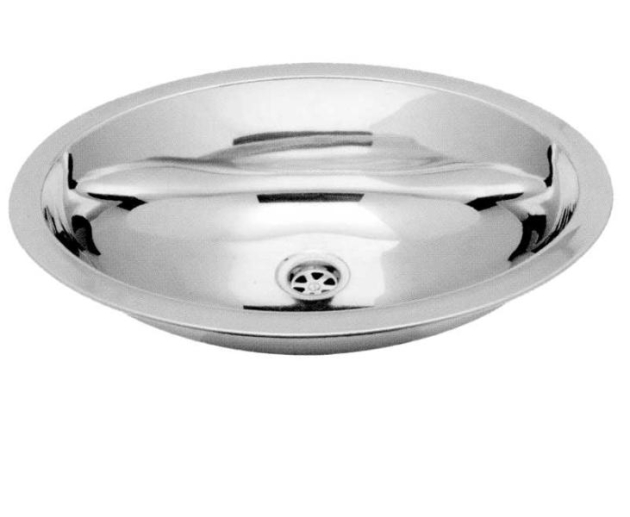Servant Ovalt Rustfritt Stål 51x39cm