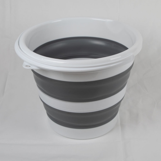 Sammenleggbar bøtte silikon 10L