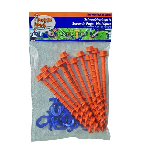 Markskrue 20 cm. 12-pakning