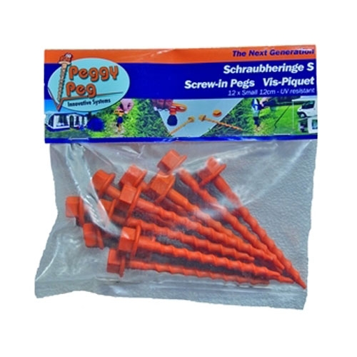 Peggy Peg Markskruv 12cm. 12-pakning