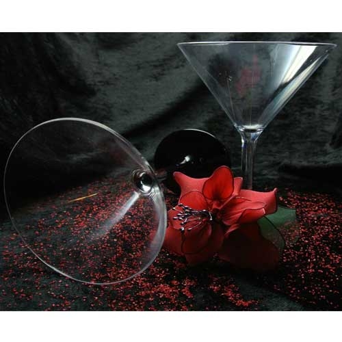 Martiniglass Svart 2-pakning