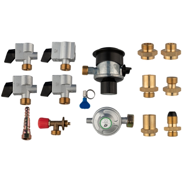Adaptersett Europa for gass