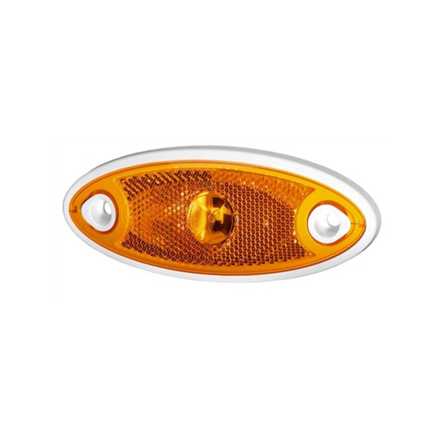 Sidemarkeringslys LED med hvit ramme