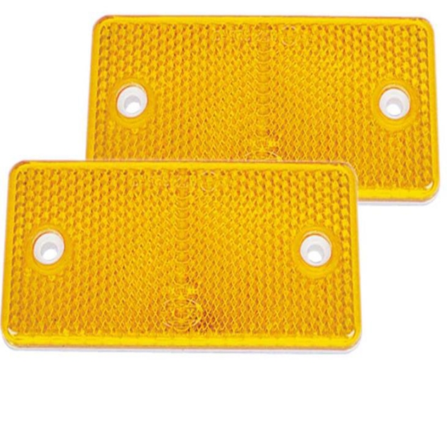 Refleks Hella Gul 94x44mm 2-pakning