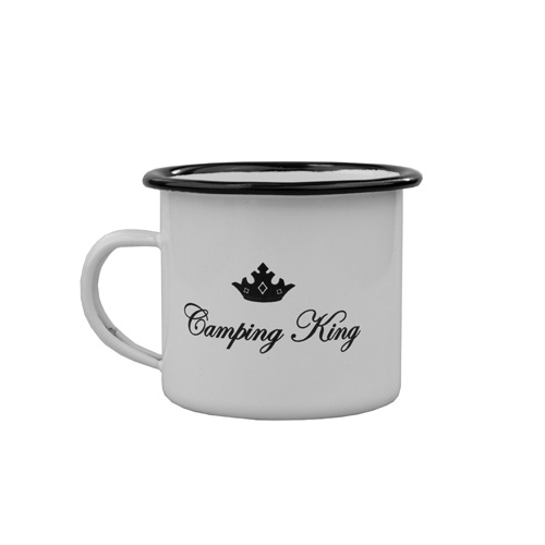 Emaljert Kopp Camping King 230 ml