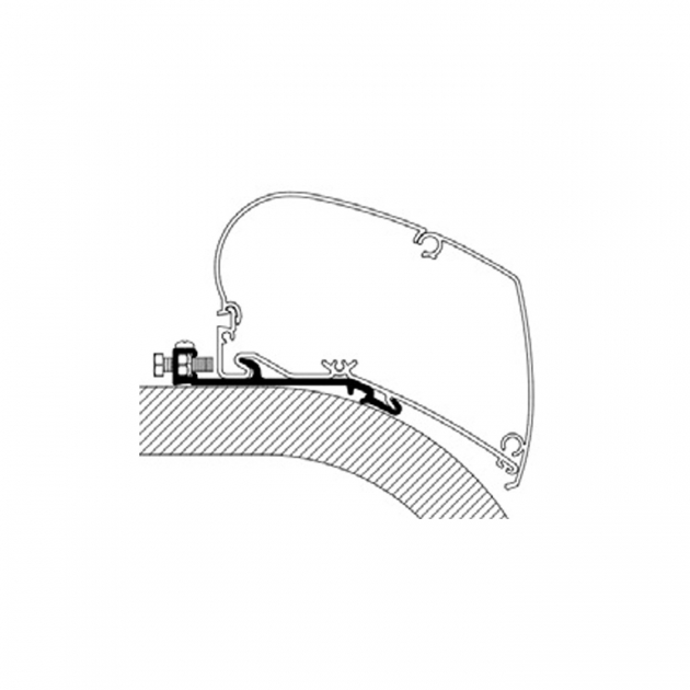 Thule Adapter Flatt Tak Serie 6/9 3,0 m