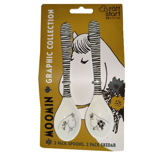 Mumin Skjeer 2-Pack Grafisk