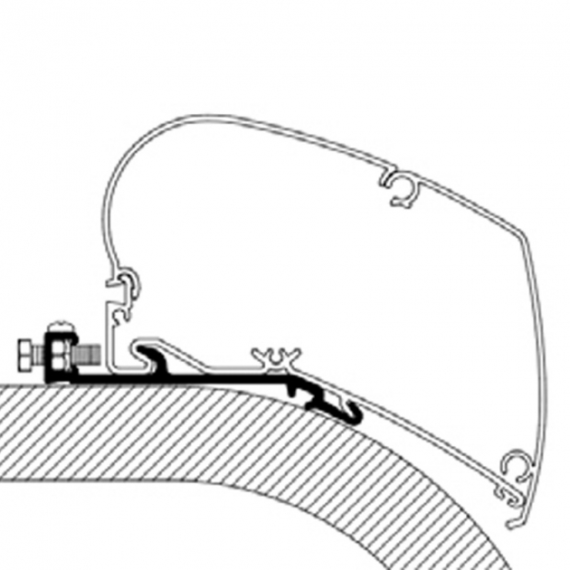 Thule Adapter Flatt Tak Serie 6/9 4,0 m