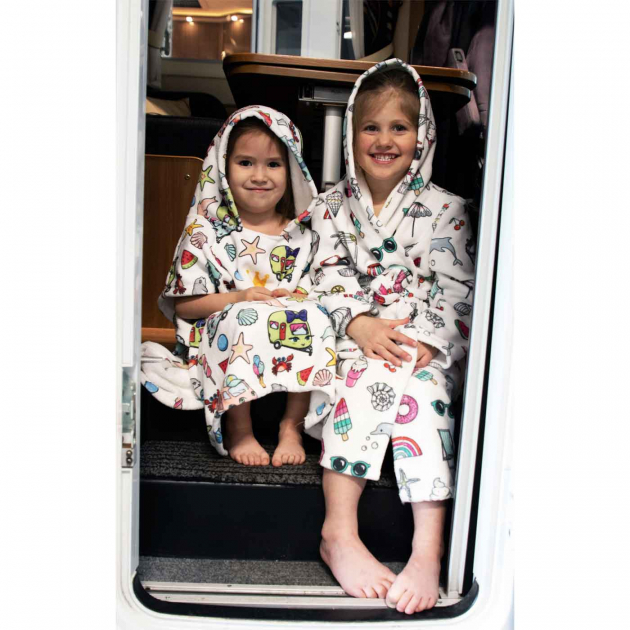 Camping Kidz Hånddukponcho Sommer 6-8 år