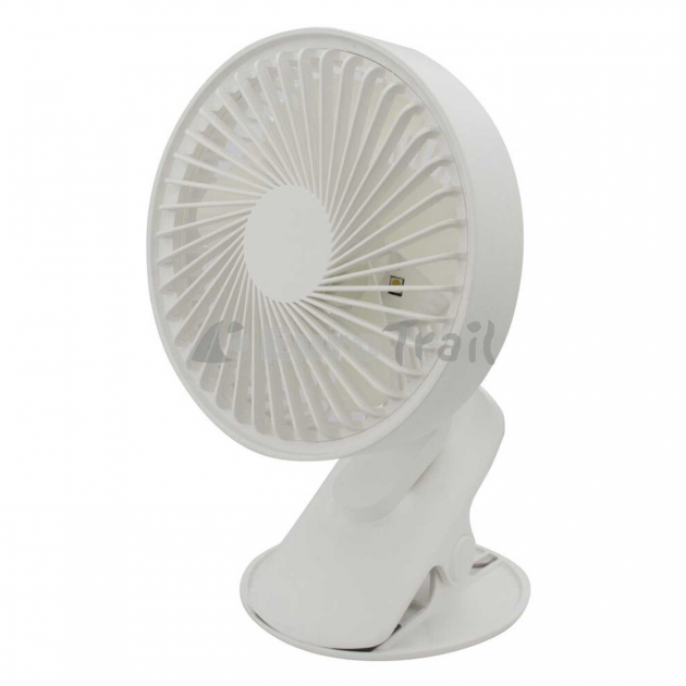 Oppladbar Vifte Med Klemme & LED