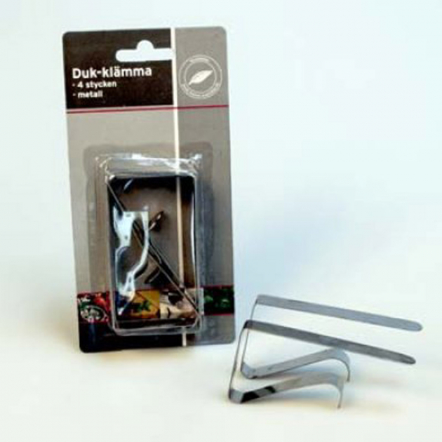 Dukklips Metall 4-pakning