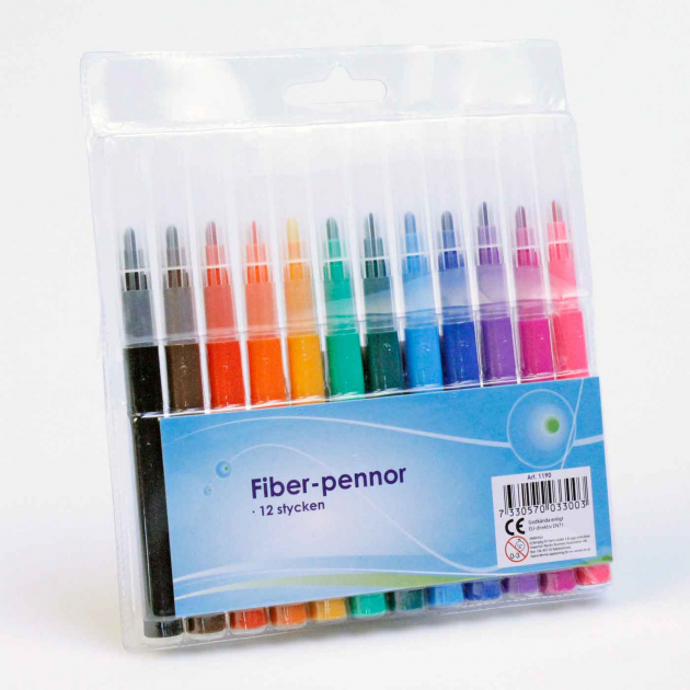 Fiberpenner 12-pakning