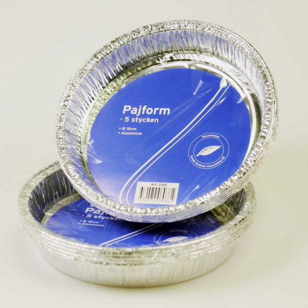 Pajform Alu 5-pakning 18 cm