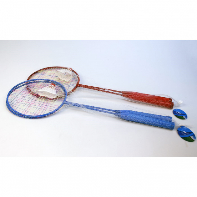 Badmintonsett 2 stk Rack & 1 stk Fjærball