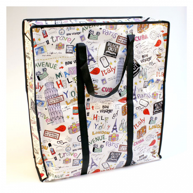 Oppbevaringsveske XL Cities 62x55x25 cm
