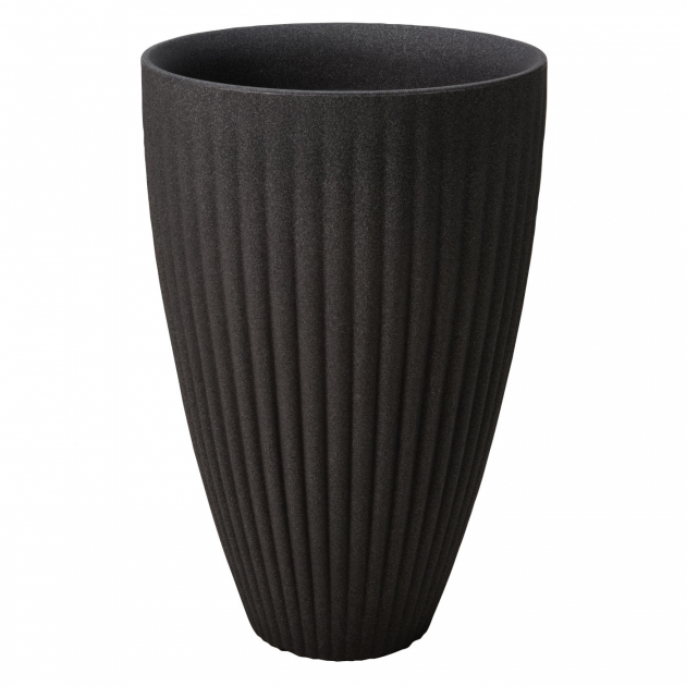 Krukke Elegant Antrasitt Høyde 60cm Diameter 39cm