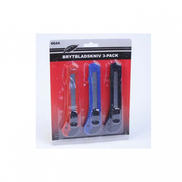 Brytbladkniver 145 mm 3-pakning