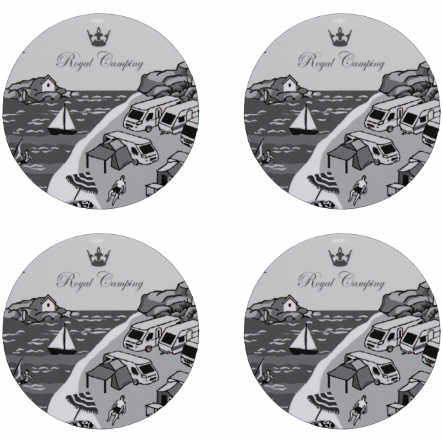Royal Camping Glassunderlag Smögen 4-pakning