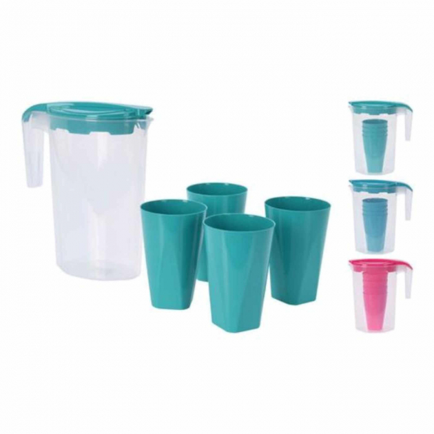 Kanne med plastglass
