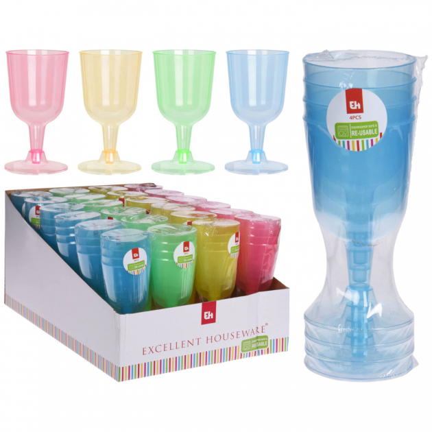 Vinglass Morsom 4-pakning