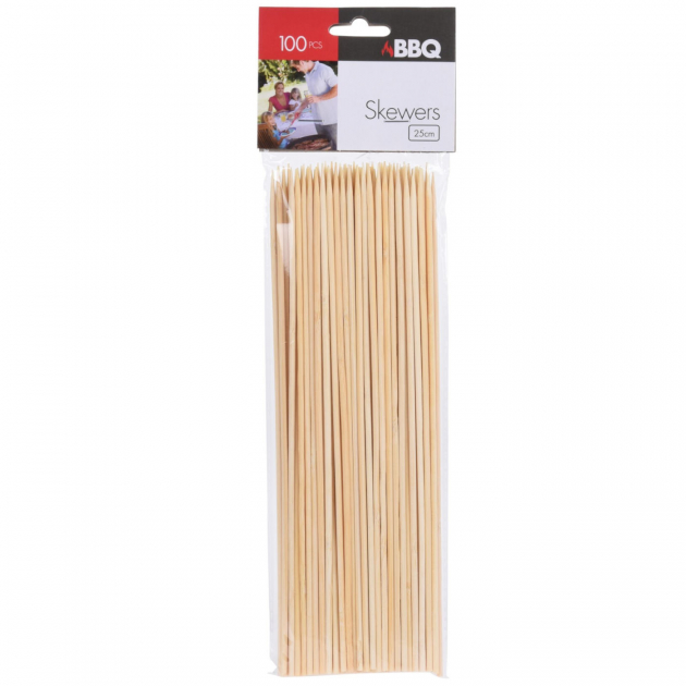 Grillspyd Bambus 25cm 100-pakning