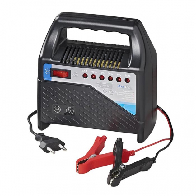 ProPlus Batterilader 6V/12V 6Amp.