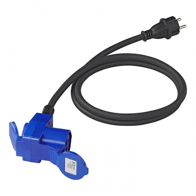 ProPlus Tilkoblingskabel 150cm 230V Til CEE-vinklet kontakt + 230V Uttak