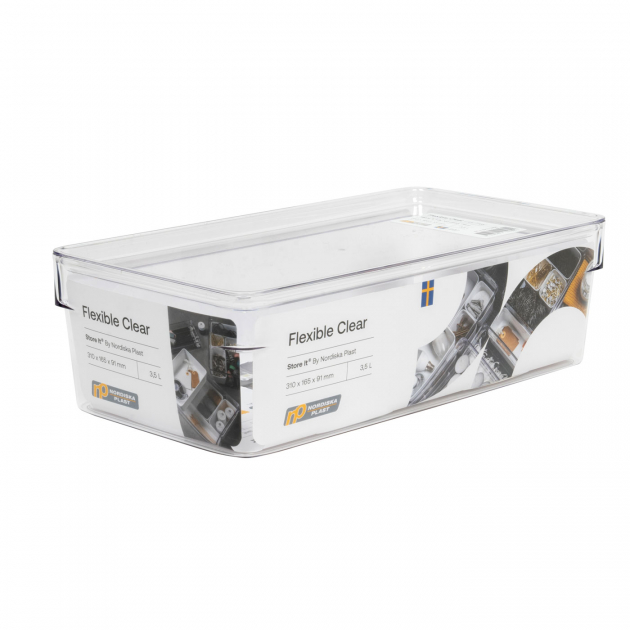 Oppbevaringsboks Flexible Clear 3.5L
