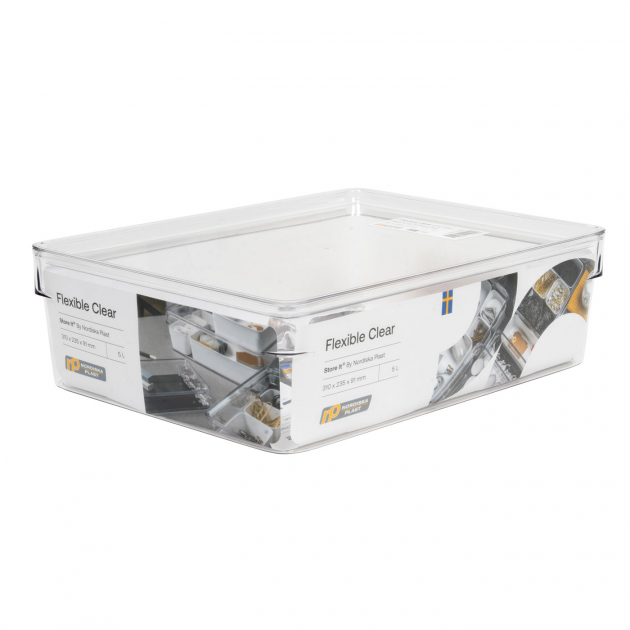 Oppbevaringsboks Flexible Clear 5L