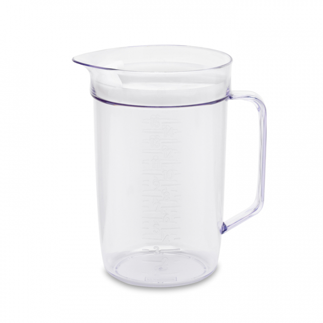 Målekanna 1,5L M Lock Glasskl./Hvit