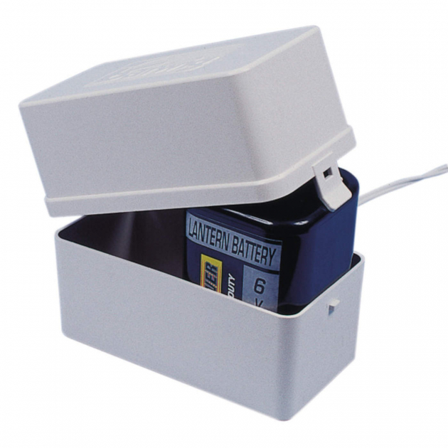 Batteriboks for å få ut 12 volt