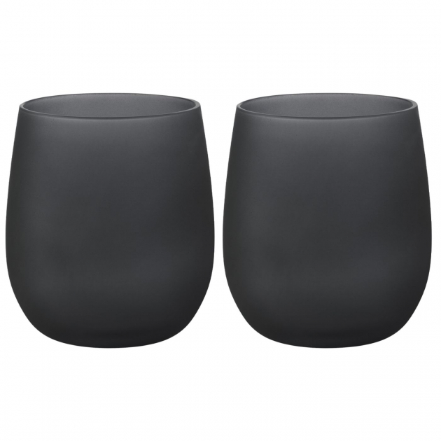 Drikkeglass Black Satin 35 cl 2-p
