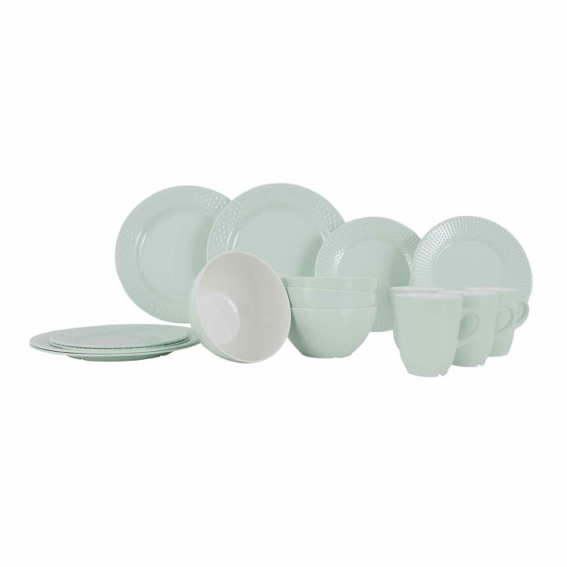 Gimex Melaminservise Pastell Mint 16-deler