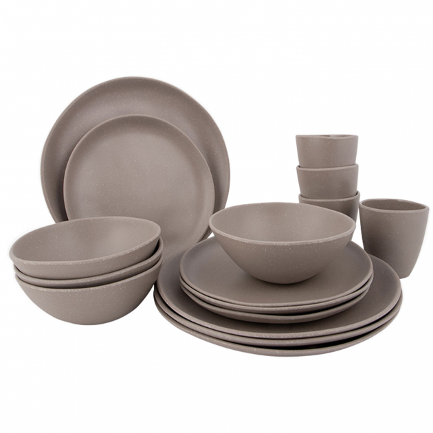 Melaminservise Hoxton Beige 16-deler