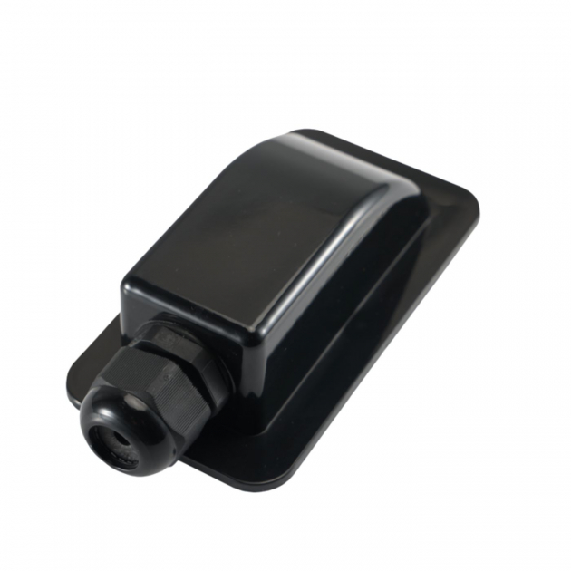 Kabelgjennomføring Svart Enkel