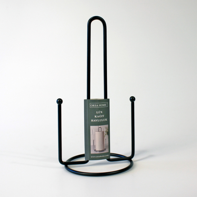 Husholdningspapirholder Matt svart