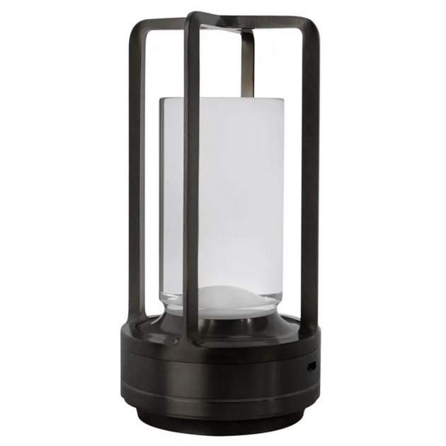 Bordslampe Svart USB-Lading