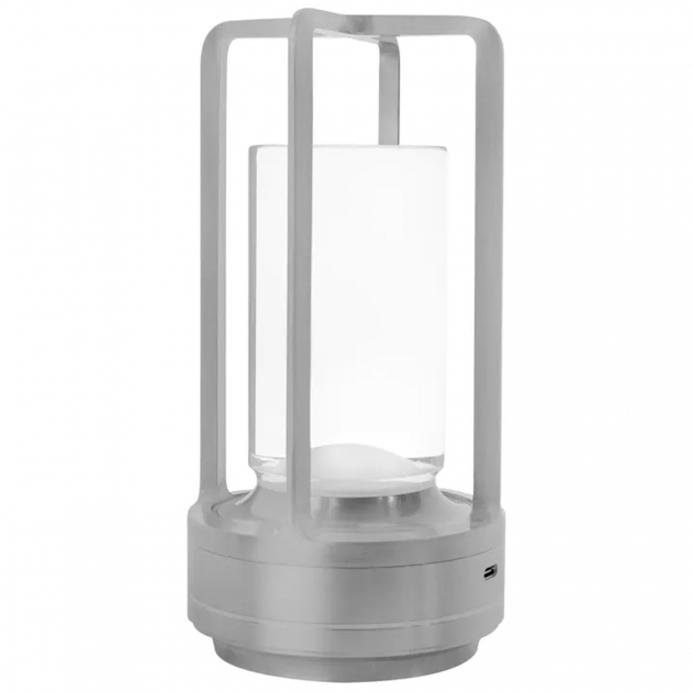 Bordslampe Sølv USB-Lading