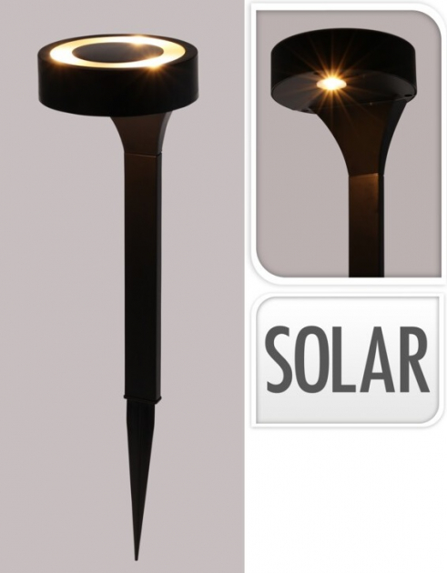 Solcellebelysning Svart