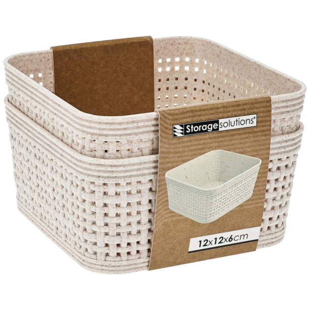 Oppbevaringskurv 12x12cm 2-pakning