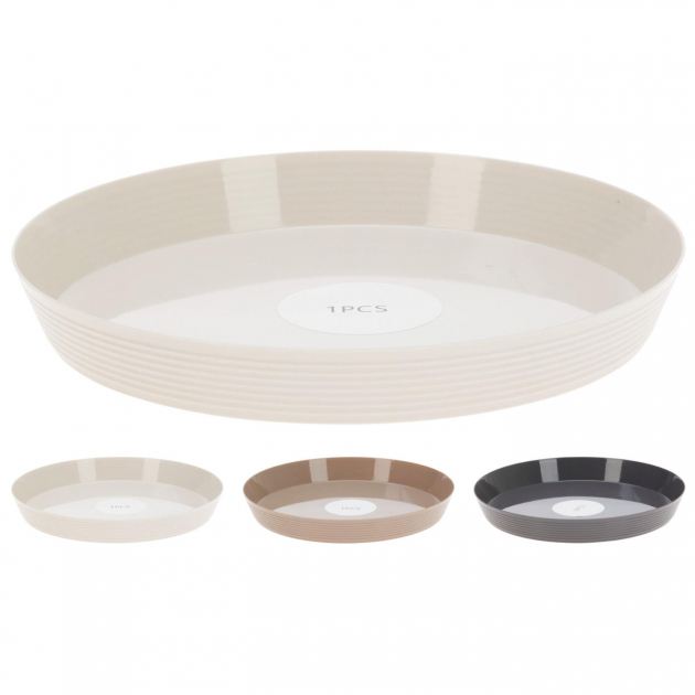 Plate Stripe 20cm i Plastic