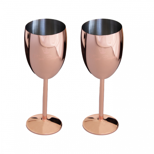Royal Camping Vin Glass Kobberbelagt 2-pakning