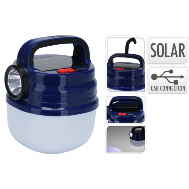 Campinglampe Solar Oppladbar