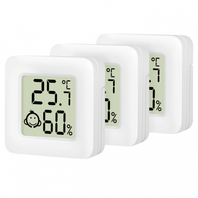 Termometer-Hygrometer 3-pakning