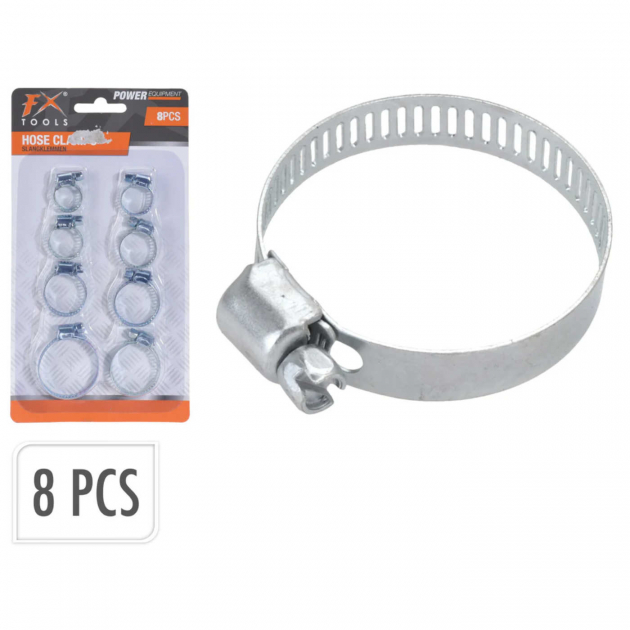 Slangeklemme Sortiment 8 stk