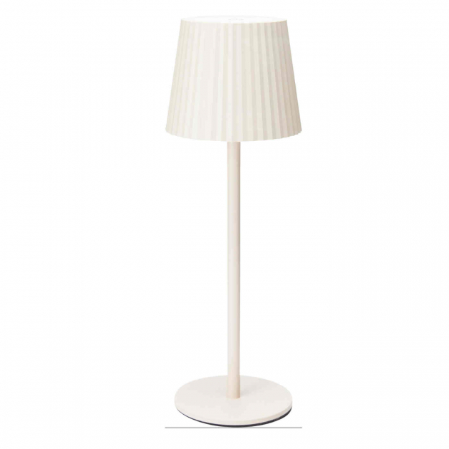 Bordlampe Krem Oppladbar